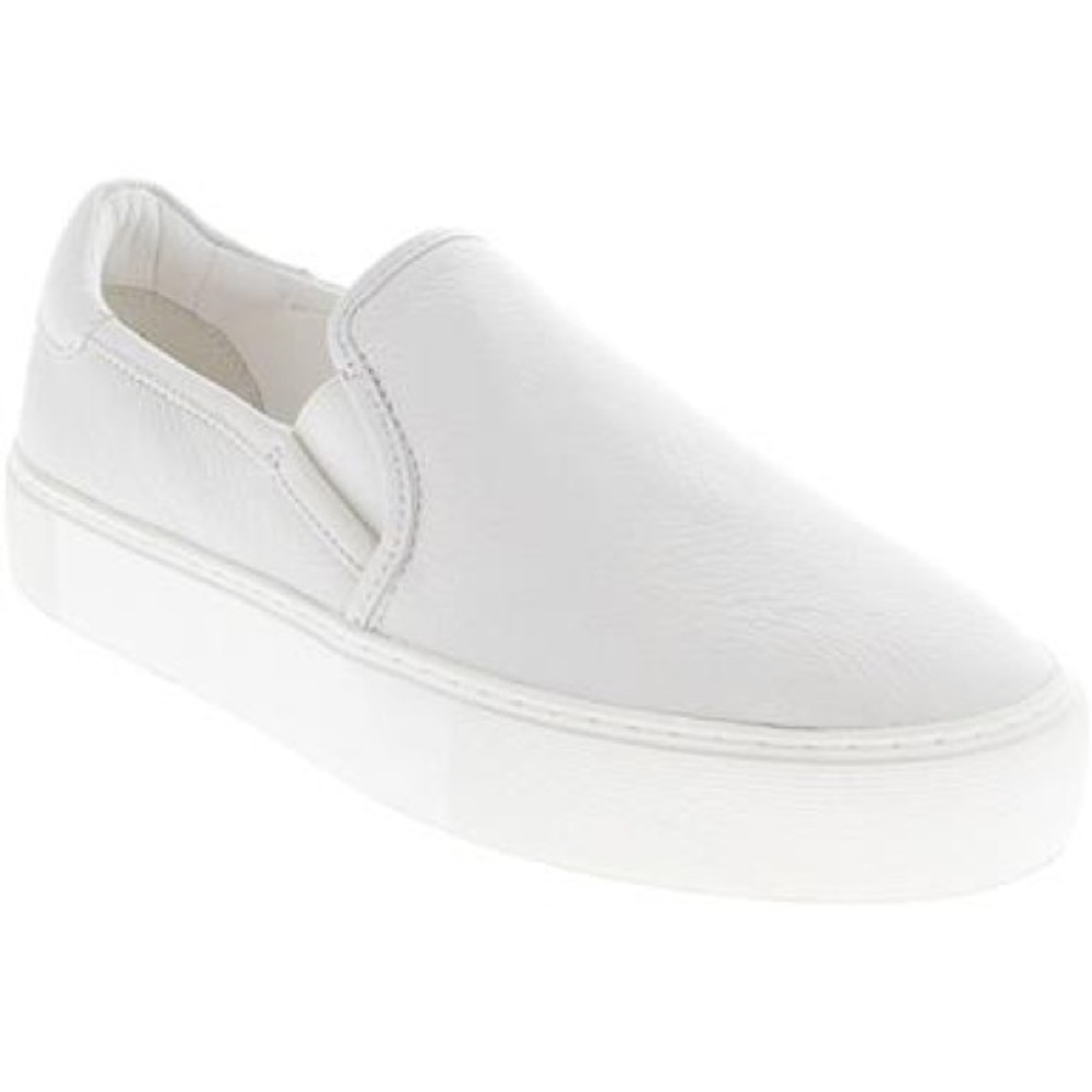 UGG Jass Lifestyle Shoe Sneakers Slip On Shoe Sz 12 Creamy White Leather